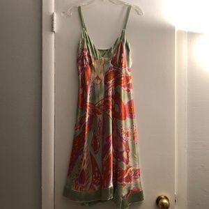 ZOLA multi colored silk dress